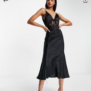 Black asos dress size 8